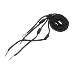 Fashion, accesorii si bijuterii - Femei - Incaltaminte femei - Accesorii incaltaminte - Set 2 sireturi rotunde pentru hanorac sau gluga Crisalida, lungime 140 cm Negru - Infinity.ro