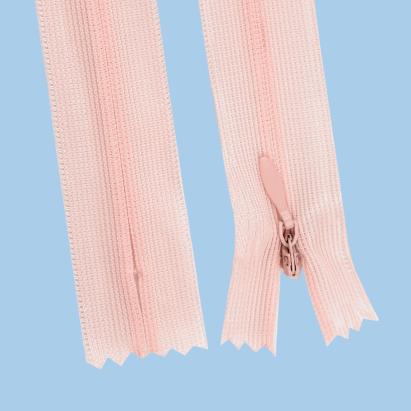 Casa si Gradina - Decoratiuni - DIY - Articole mercerie - Fermoar ascuns nedetasabil Crisalida, lungime 60 cm, Piersica - Infinity.ro