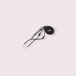 Fashion, accesorii si bijuterii - Femei - Incaltaminte femei - Accesorii incaltaminte - Set 2 sireturi rotunde pentru hanorac sau gluga Crisalida, lungime 140 cm Negru - Infinity.ro