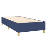 Casa si Gradina - Mobilier - Paturi si accesorii - Paturi - Pat cu arcuri, saltea si LED, albastru, 90x200 cm, textil - Infinity.ro