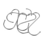 Casa si Gradina - Decoratiuni - Obiecte decorative - Accesorii decorative - Set 5 carlige metalice Crisalida, dimensiuni 4,7 x 10 cm, Argintiu - Infinity.ro