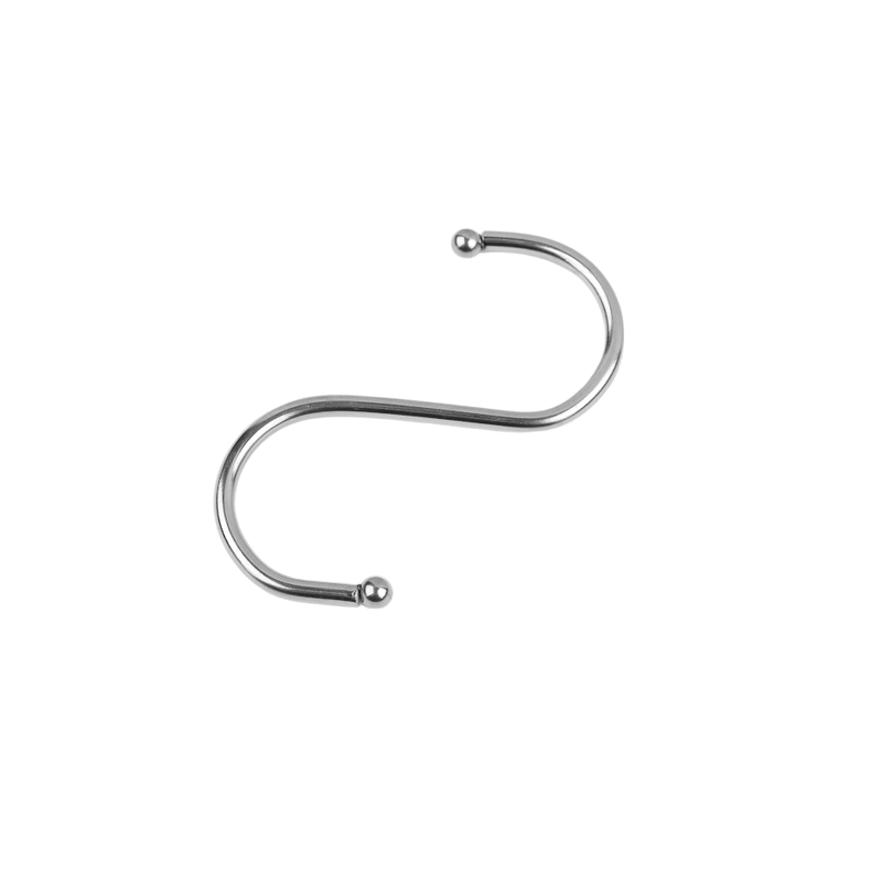 Casa si Gradina - Decoratiuni - Obiecte decorative - Accesorii decorative - Set 5 carlige metalice Crisalida, dimensiuni 3,2 x 7 cm, Argintiu - Infinity.ro