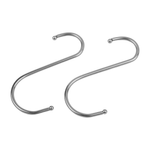 Casa si Gradina - Decoratiuni - Obiecte decorative - Accesorii decorative - Set 5 carlige metalice Crisalida, dimensiuni 4,7 x 10 cm, Argintiu - Infinity.ro