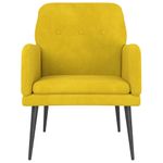Casa si Gradina - Mobilier - Scaune si fotolii - Fotolii - Fotoliu, galben, 62x79x79 cm, catifea - Infinity.ro