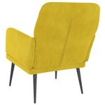 Casa si Gradina - Mobilier - Scaune si fotolii - Fotolii - Fotoliu, galben, 62x79x79 cm, catifea - Infinity.ro