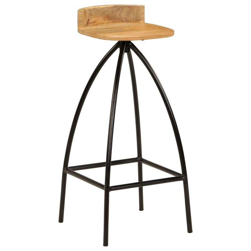 Casa si Gradina - Mobilier - Scaune si fotolii - Scaune - Scaune de bar, 2 buc., lemn masiv de mango - Infinity.ro