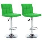Casa si Gradina - Mobilier - Scaune si fotolii - Scaune - Scaune de bar, 2 buc., verde, piele ecologica - Infinity.ro