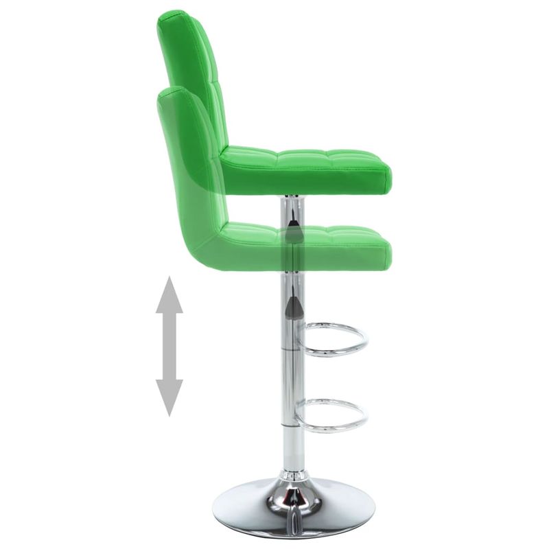 Casa si Gradina - Mobilier - Scaune si fotolii - Scaune - Scaune de bar, 2 buc., verde, piele ecologica - Infinity.ro