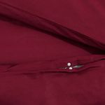 Casa si Gradina - Textile si covoare - Lenjerii de pat - Seturi de lenjerie - Set lenjerie cu husa de pilota, bordo, 140x200 cm, bumbac - Infinity.ro