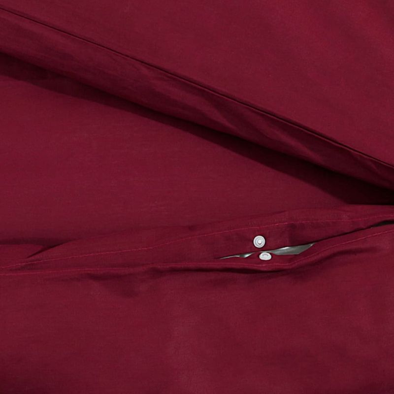 Casa si Gradina - Textile si covoare - Lenjerii de pat - Seturi de lenjerie - Set lenjerie cu husa de pilota, bordo, 140x200 cm, bumbac - Infinity.ro