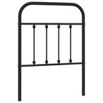 Casa si Gradina - Mobilier - Paturi si accesorii - Accesorii paturi - Tablie de pat metalica, negru, 75 cm - Infinity.ro