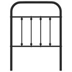 Casa si Gradina - Mobilier - Paturi si accesorii - Accesorii paturi - Tablie de pat metalica, negru, 75 cm - Infinity.ro
