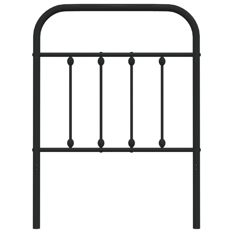 Casa si Gradina - Mobilier - Paturi si accesorii - Accesorii paturi - Tablie de pat metalica, negru, 75 cm - Infinity.ro