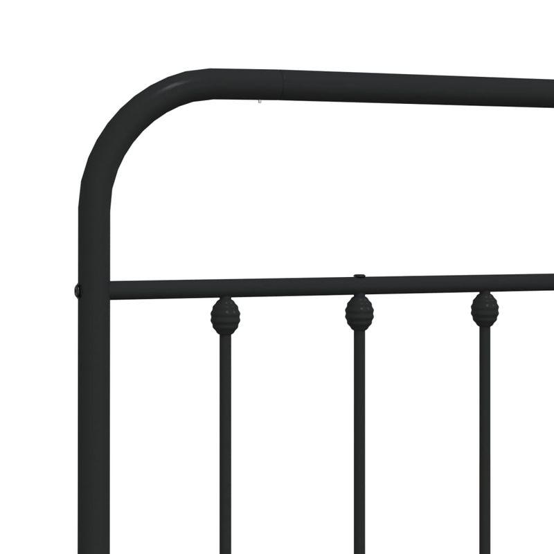 Casa si Gradina - Mobilier - Paturi si accesorii - Accesorii paturi - Tablie de pat metalica, negru, 75 cm - Infinity.ro