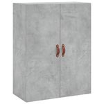 Casa si Gradina - Mobilier - Comode si corpuri - Comode - Dulap cu montaj pe perete, gri beton, 69,5x34x90 cm - Infinity.ro