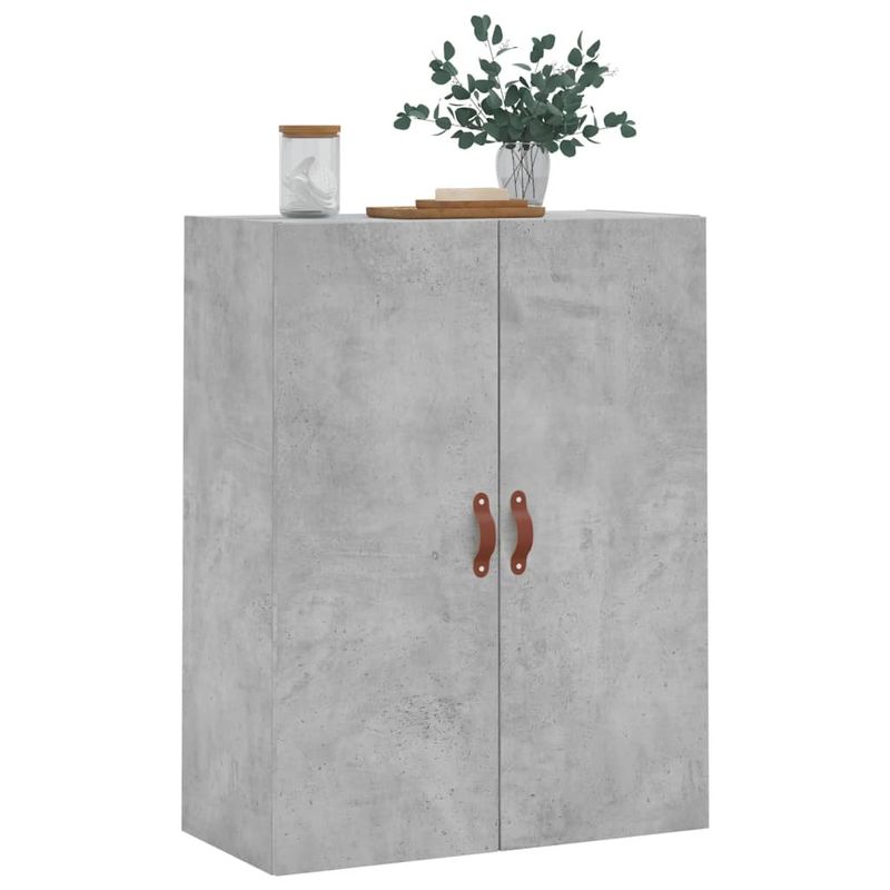 Casa si Gradina - Mobilier - Comode si corpuri - Comode - Dulap cu montaj pe perete, gri beton, 69,5x34x90 cm - Infinity.ro