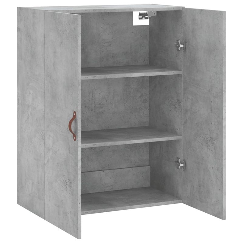 Casa si Gradina - Mobilier - Comode si corpuri - Comode - Dulap cu montaj pe perete, gri beton, 69,5x34x90 cm - Infinity.ro