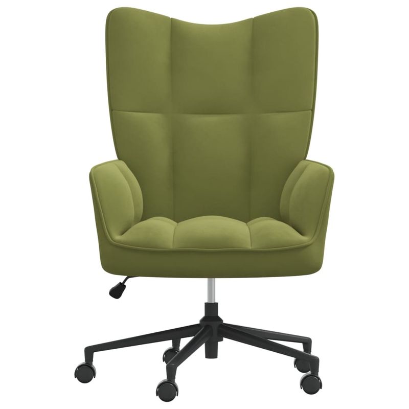 Casa si Gradina - Mobilier - Scaune si fotolii - Fotolii - Fotoliu de relaxare, verde deschis, catifea - Infinity.ro