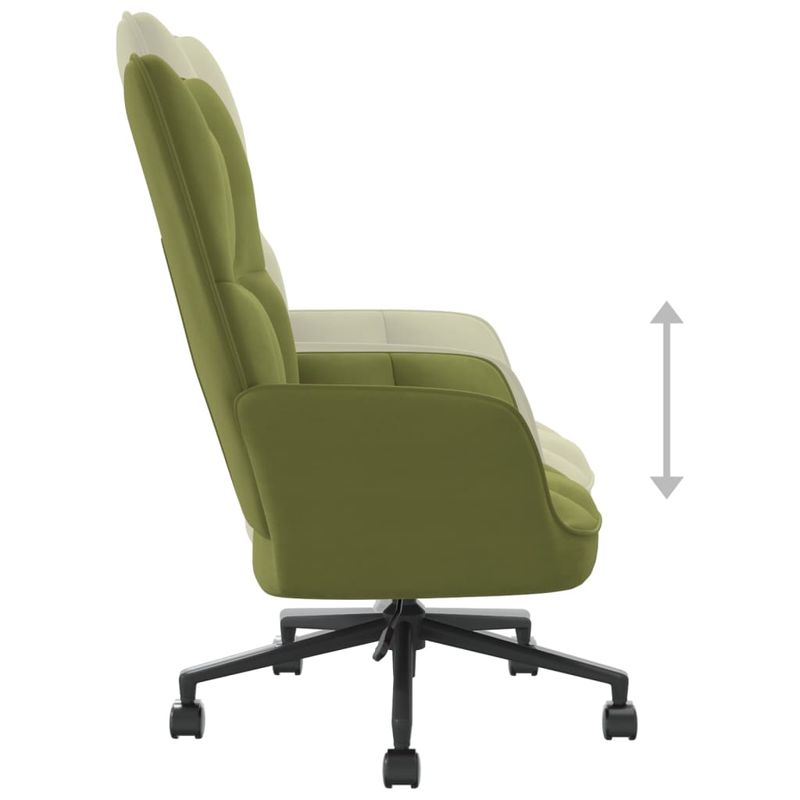 Casa si Gradina - Mobilier - Scaune si fotolii - Fotolii - Fotoliu de relaxare, verde deschis, catifea - Infinity.ro