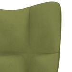 Casa si Gradina - Mobilier - Scaune si fotolii - Fotolii - Fotoliu de relaxare, verde deschis, catifea - Infinity.ro