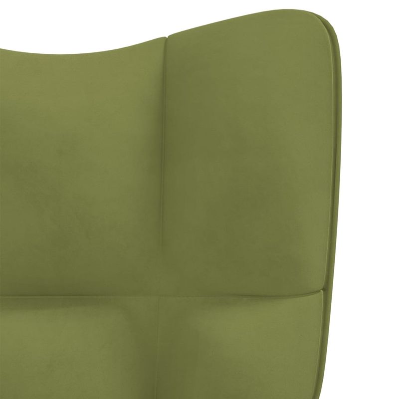 Casa si Gradina - Mobilier - Scaune si fotolii - Fotolii - Fotoliu de relaxare, verde deschis, catifea - Infinity.ro