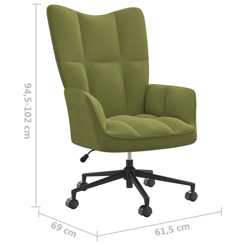 Casa si Gradina - Mobilier - Scaune si fotolii - Fotolii - Fotoliu de relaxare, verde deschis, catifea - Infinity.ro