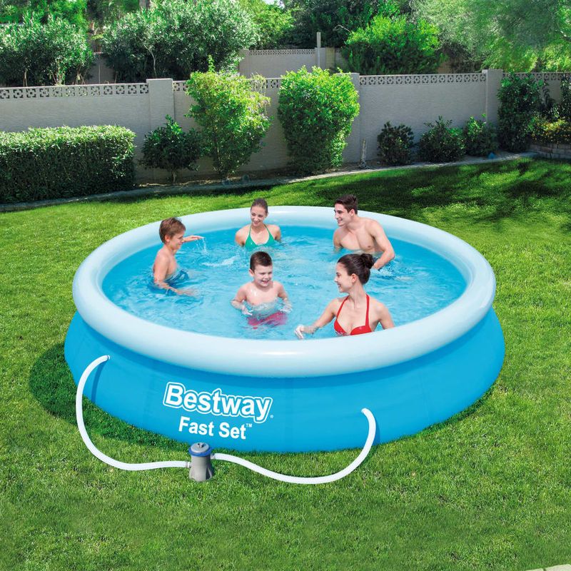 Casa si Gradina - Gradina si terasa - Piscine si accesorii - Piscine - Bestway Set piscina Fast Set, 366 x 76 cm, 57274 - Infinity.ro