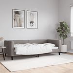 Casa si Gradina - Mobilier - Paturi si accesorii - Paturi - Pat de zi, gri taupe, 90x200 cm, material textil - Infinity.ro