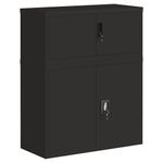 Casa si Gradina - Constructii - Depozitare, transport si protectie - Rafturi, fisete si vestiare - Fiset, negru, 90x40x110 cm, otel - Infinity.ro