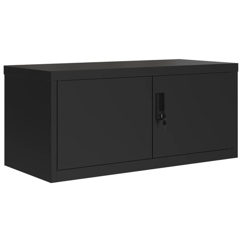 Casa si Gradina - Constructii - Depozitare, transport si protectie - Rafturi, fisete si vestiare - Fiset, negru, 90x40x110 cm, otel - Infinity.ro
