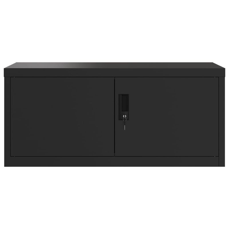 Casa si Gradina - Constructii - Depozitare, transport si protectie - Rafturi, fisete si vestiare - Fiset, negru, 90x40x110 cm, otel - Infinity.ro