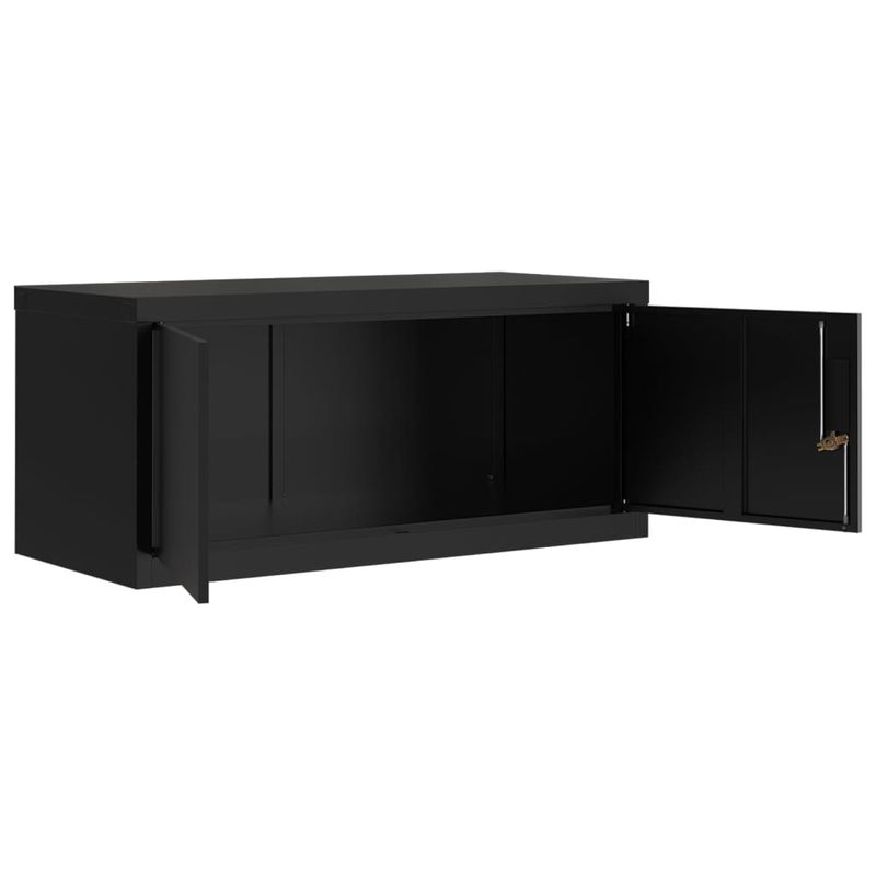 Casa si Gradina - Constructii - Depozitare, transport si protectie - Rafturi, fisete si vestiare - Fiset, negru, 90x40x110 cm, otel - Infinity.ro