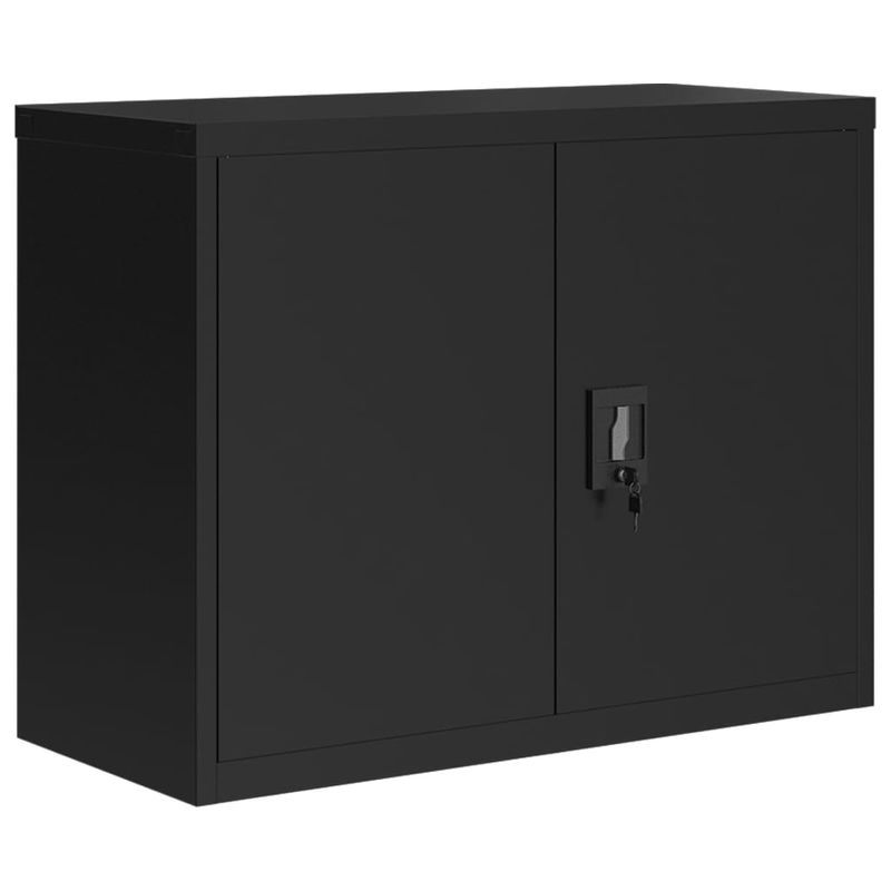 Casa si Gradina - Constructii - Depozitare, transport si protectie - Rafturi, fisete si vestiare - Fiset, negru, 90x40x110 cm, otel - Infinity.ro