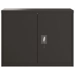 Casa si Gradina - Constructii - Depozitare, transport si protectie - Rafturi, fisete si vestiare - Fiset, negru, 90x40x110 cm, otel - Infinity.ro
