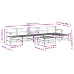 Casa si Gradina - Gradina si terasa - Mobilier exterior - Seturi mobila gradina - Set mobilier de gradina, 7 piese, lemn de pin tratat - Infinity.ro