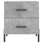 Casa si Gradina - Mobilier - Comode si corpuri - Noptiere - Noptiera, gri beton, 40x35x47,5 cm, lemn compozit - Infinity.ro
