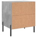 Casa si Gradina - Mobilier - Comode si corpuri - Noptiere - Noptiera, gri beton, 40x35x47,5 cm, lemn compozit - Infinity.ro