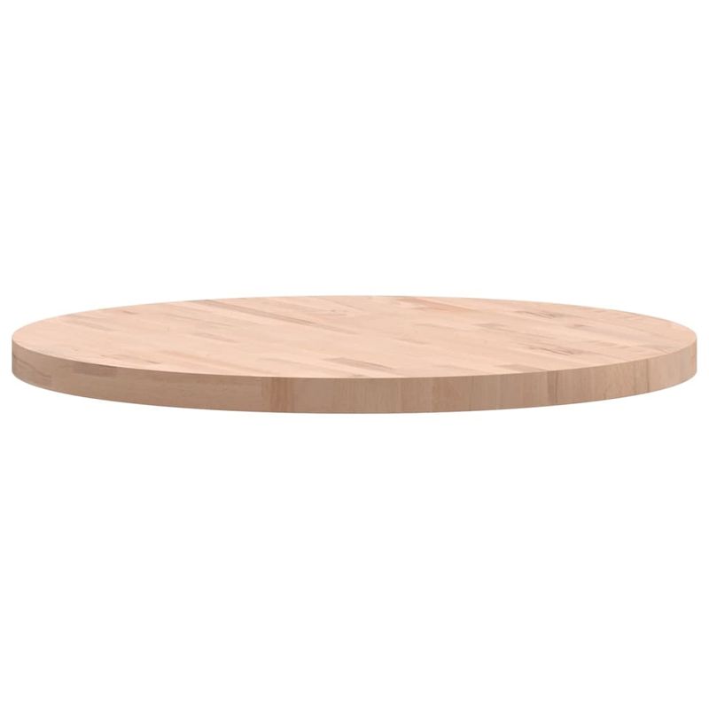 Casa si Gradina - Mobilier - Feronerie si accesorii mobila - Blat de masa rotund, diametru 80x4 cm, lemn masiv de fag, maro deschis - Infinity.ro