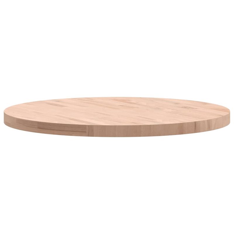 Casa si Gradina - Mobilier - Feronerie si accesorii mobila - Blat de masa rotund, diametru 80x4 cm, lemn masiv de fag, maro deschis - Infinity.ro