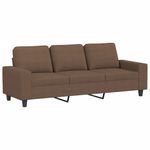 Casa si Gradina - Mobilier - Seturi de mobilier - Seturi living - Set de canapele, 3 piese, maro, textil - Infinity.ro