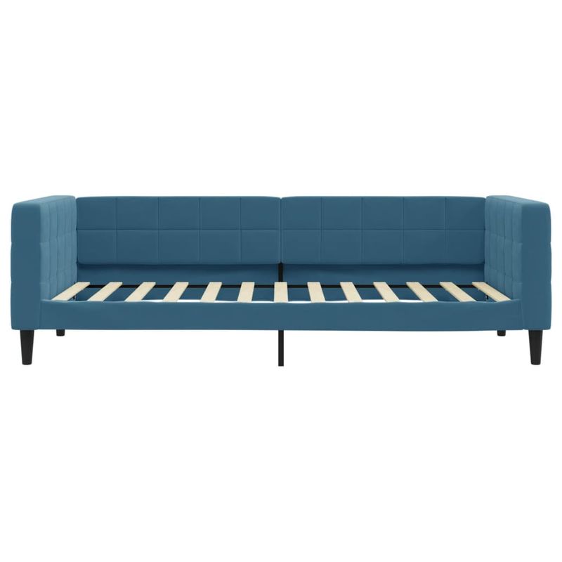 Casa si Gradina - Mobilier - Paturi si accesorii - Paturi - Pat de zi, albastru, 90x200 cm, catifea - Infinity.ro