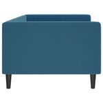 Casa si Gradina - Mobilier - Paturi si accesorii - Paturi - Pat de zi, albastru, 90x200 cm, catifea - Infinity.ro