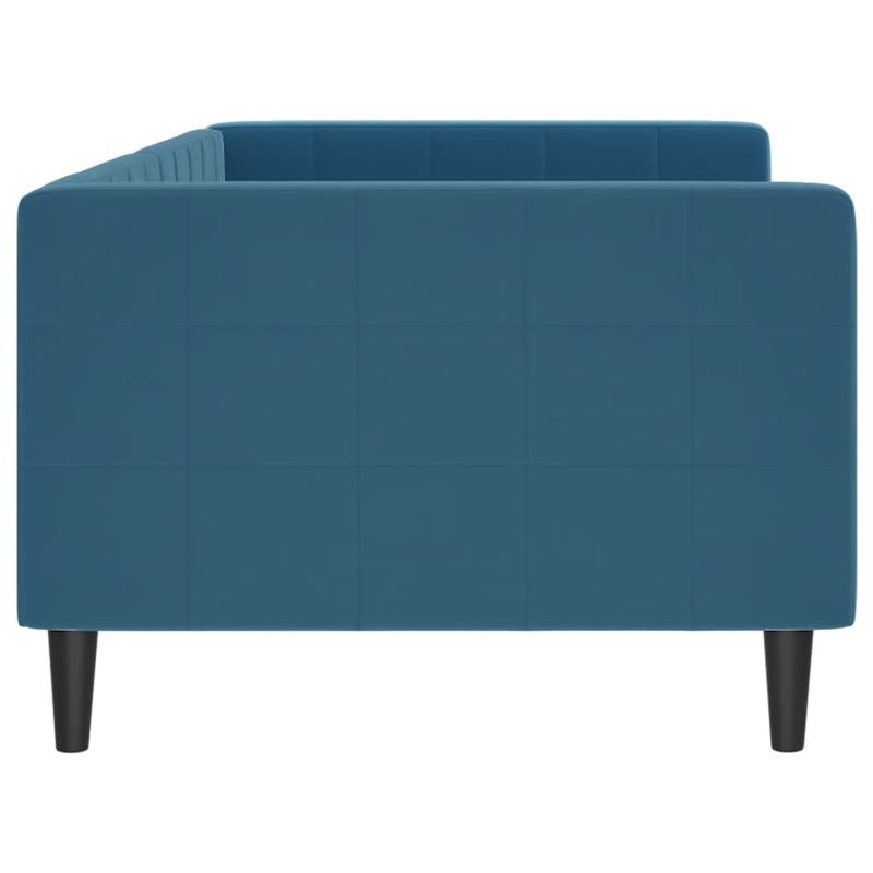 Casa si Gradina - Mobilier - Paturi si accesorii - Paturi - Pat de zi, albastru, 90x200 cm, catifea - Infinity.ro