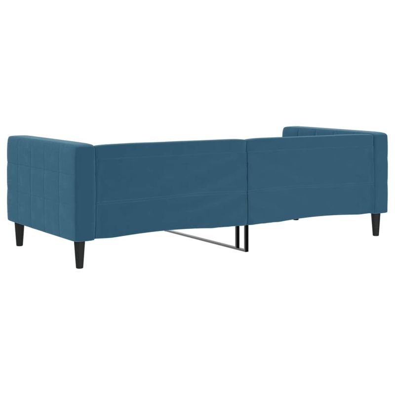 Casa si Gradina - Mobilier - Paturi si accesorii - Paturi - Pat de zi, albastru, 90x200 cm, catifea - Infinity.ro