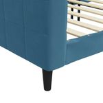 Casa si Gradina - Mobilier - Paturi si accesorii - Paturi - Pat de zi, albastru, 90x200 cm, catifea - Infinity.ro