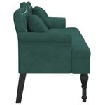 Casa si Gradina - Mobilier - Canapele si coltare - Banchete - Bancheta cu perne, verde inchis, 120,5x65x75 cm, catifea - Infinity.ro