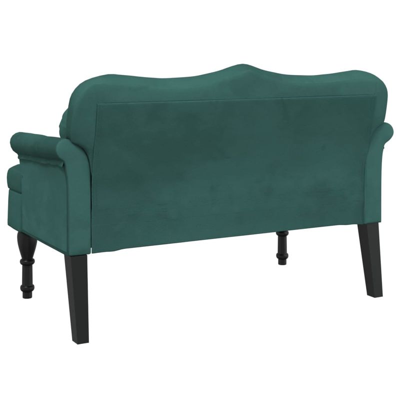 Casa si Gradina - Mobilier - Canapele si coltare - Banchete - Bancheta cu perne, verde inchis, 120,5x65x75 cm, catifea - Infinity.ro