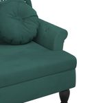 Casa si Gradina - Mobilier - Canapele si coltare - Banchete - Bancheta cu perne, verde inchis, 120,5x65x75 cm, catifea - Infinity.ro