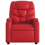 Casa si Gradina - Mobilier - Scaune si fotolii - Fotolii - Fotoliu rabatabil, rosu, piele ecologica - Infinity.ro