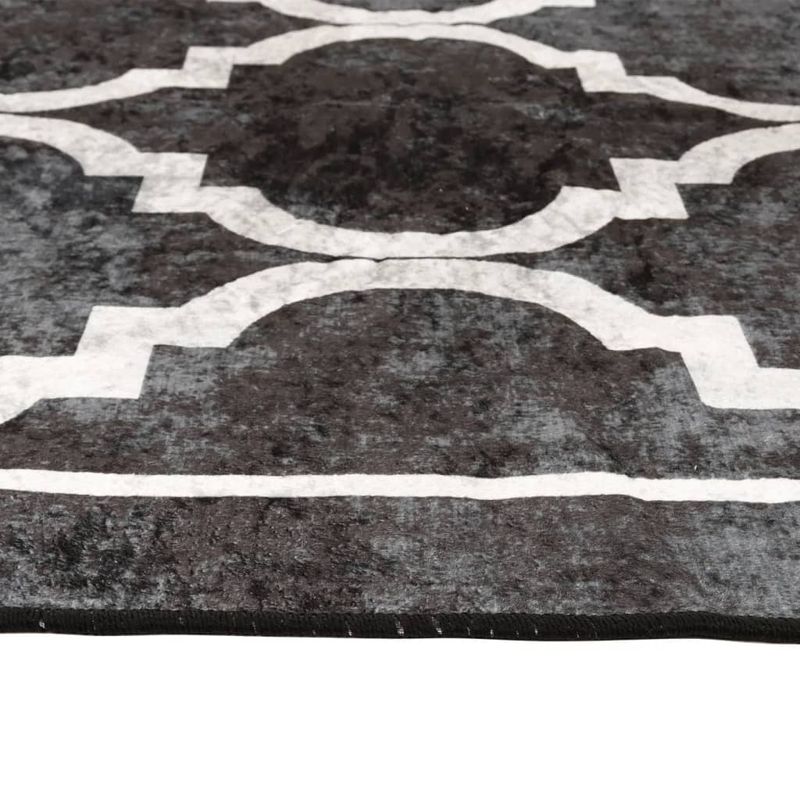 Casa si Gradina - Textile si covoare - Covoare - Covoare casa - Covor lavabil anti-alunecare, alb si negru, 160x230 cm - Infinity.ro